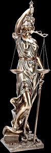 figur af Justitia, Retfærdigheds gudinde